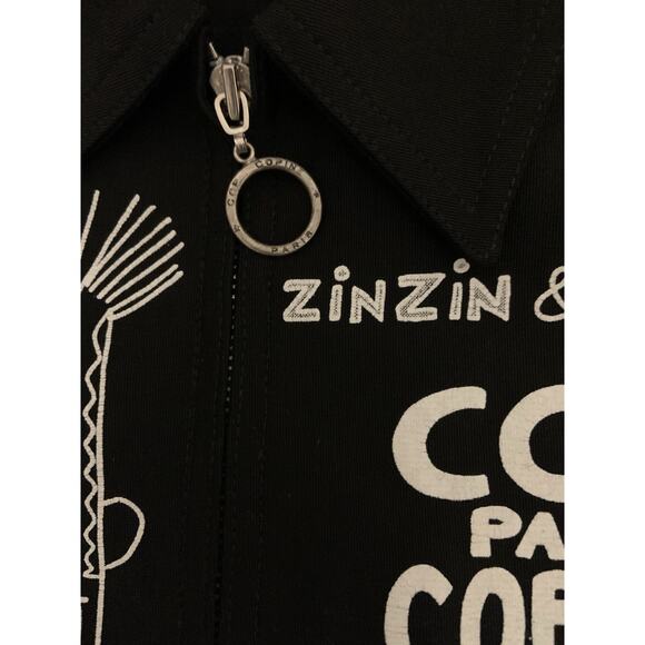 Cop Copine Vintage Jacket Black And White Striped Women’s Size Small / Medium? - Picture 5 of 13